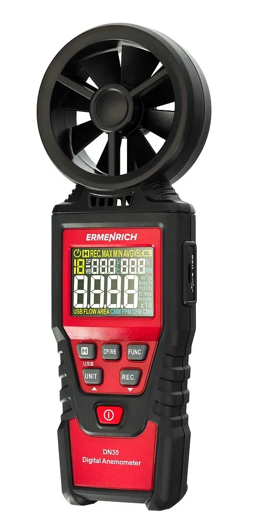 fényképe Ermenrich Seek DN30 digitális anemométer