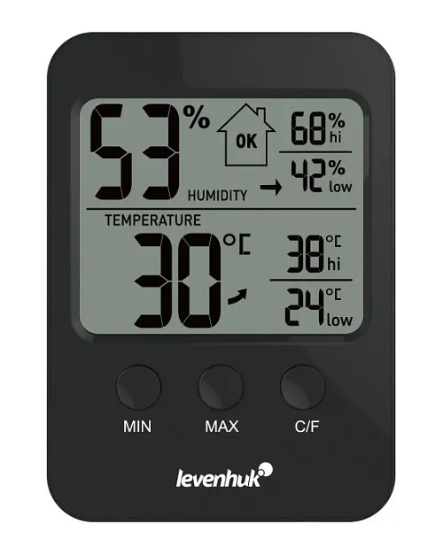 fotója Levenhuk Wezzer BASE L30 hőmérséklet- és páratartalom-mérő készülék