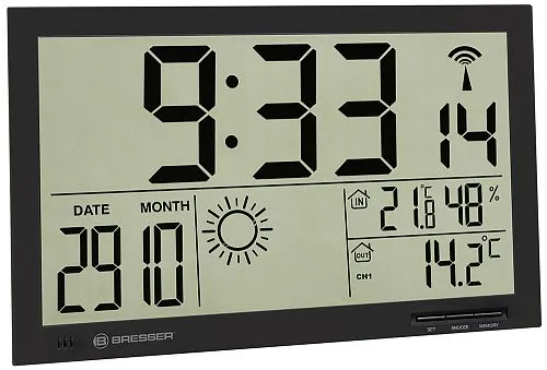 fotója Bresser MyTime Jumbo LCD falióra,  1