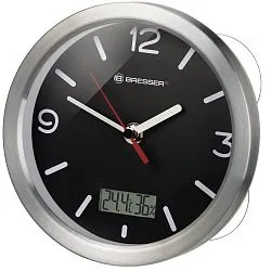 képe Bresser MyTime Bath falióra, fekete