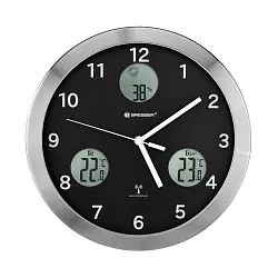 képe Bresser MyTime io falióra 30 cm, fekete