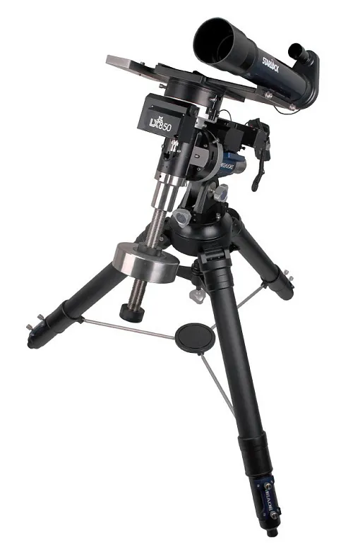 6463664 Meade LX850 német ekvatoriális állvány StarLock technológiával és háromlábú állvánnyal,  1
