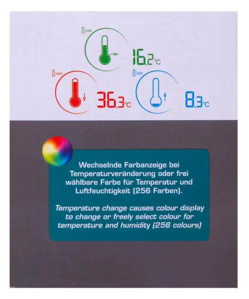 képe Bresser Temeo Life színes kijelzős időjárás állomás, fekete,  14