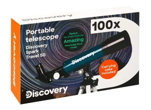 képe Levenhuk Discovery Spark Travel 50 teleszkóp könyvvel,  13