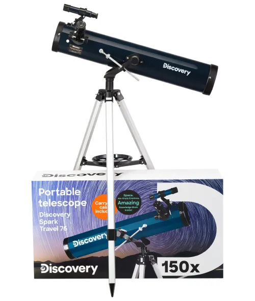 fotója Levenhuk Discovery Spark Travel 76 teleszkóp könyvvel,  2