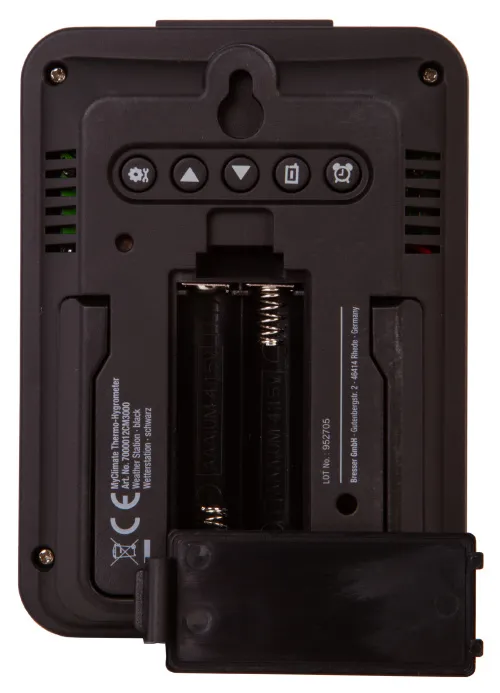 6463664 Bresser MyClimate hő / higrométeróra, fehér,  10