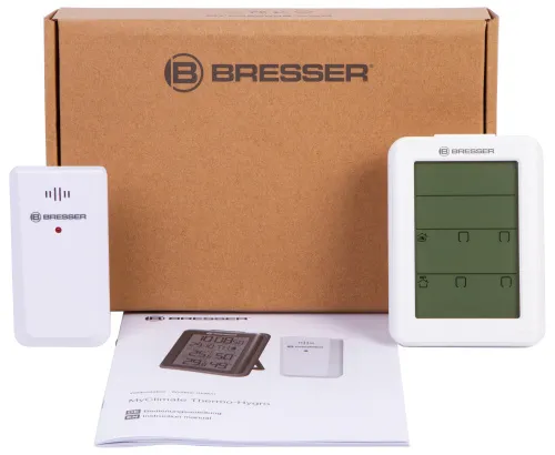 6463664 Bresser MyClimate hő / higrométeróra, fehér,  4