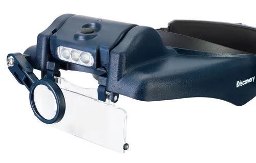 képe Levenhuk Discovery Crafts DHR 10 fejre rögzíthető, tölthető nagyító,  7