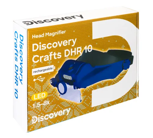 képe Levenhuk Discovery Crafts DHR 10 fejre rögzíthető, tölthető nagyító,  11