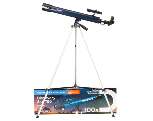 képe Levenhuk Discovery Sky T50 teleszkóp könyvvel,  2