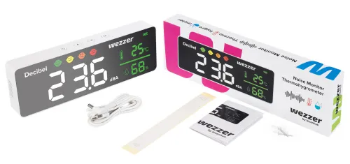 képe Levenhuk Wezzer Teo TH70 zajfigyelő termohigrométer,  2