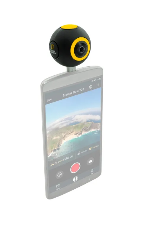 fotója Bresser National Geographic HD 720° Android Action kamera,  2