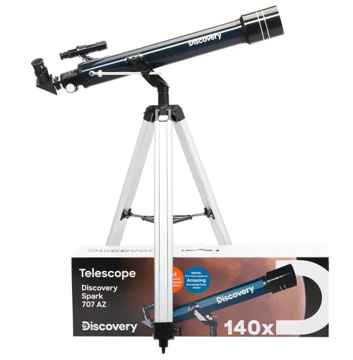 fotója Levenhuk Discovery Spark 707 AZ teleszkóp könyvvel,  2