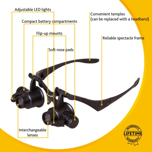 fotója Levenhuk Zeno Vizor G8 nagyítóüvegek,  20