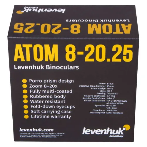 fényképe Levenhuk Atom 8–20x25 kétszemes távcső,  12