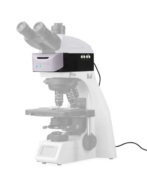 fotója MAGUS Epi-FL04M LED Epi-fluoreszcens tartozék, fluoreszcens szűrőkockák B/G/UV,  12