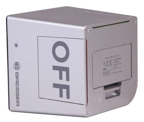 képe Bresser FlipMe asztali ébresztőóra, ezüst,  7