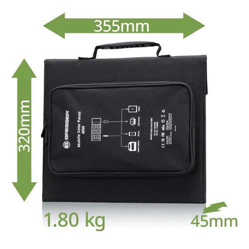 képe Bresser 40 Wattos mobil napelemes töltő, USB-vel,  6