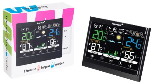 képe Levenhuk Wezzer Teo TH50 hőmérséklet- és páratartalom-mérő,  3