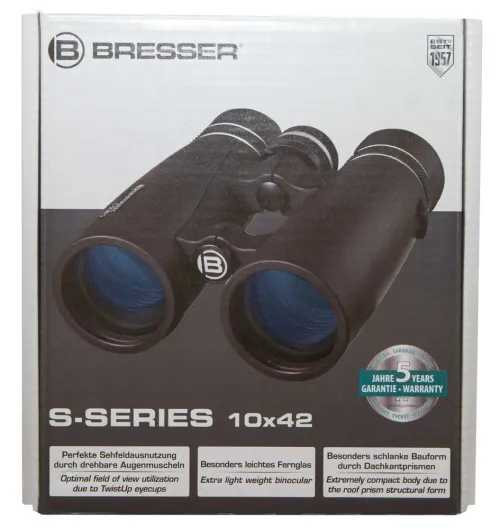 fényképe Bresser S-Series 10x42 kétszemes távcső,  12