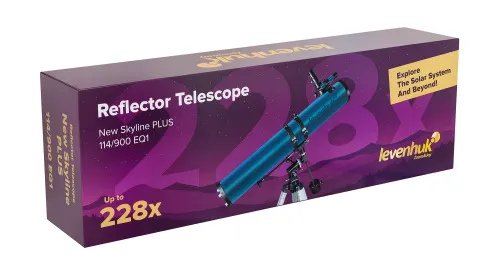 képe Levenhuk New Skyline PLUS 114/900 EQ1 teleszkóp,  13
