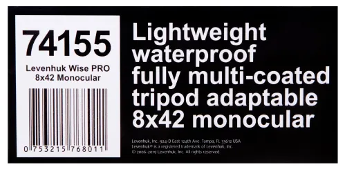 fotója Levenhuk Wise PRO 8x42 egyszemes távcső,  14
