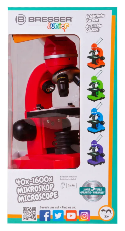 képe Bresser Junior Biolux SEL 40–1600x mikroszkóp,  13
