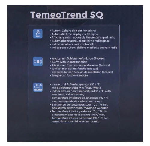 fotója Bresser TemeoTrend SQ RC időjárás állomás, fehér,  12