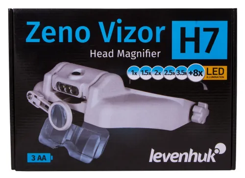 6463664 Levenhuk Zeno Vizor H7 fejre rögzíthető nagyító,  13