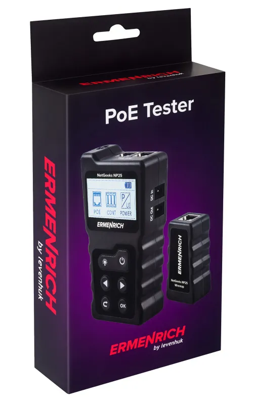 képe Ermenrich NetGeeks NP25 PoE tesztelő,  10