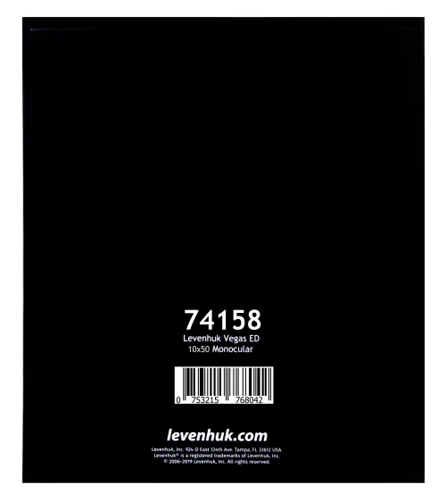 fényképe Levenhuk Vegas ED 10x50 egyszemes távcső,  21