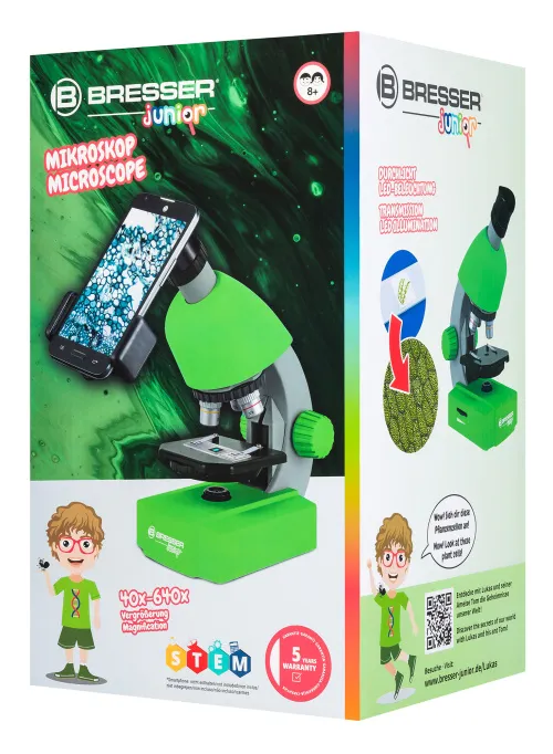 fotója Bresser Junior 40x-640x mikroszkóp, lila,  11