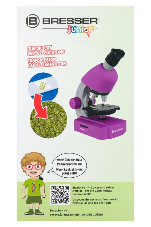 fotója Bresser Junior 40x-640x mikroszkóp, lila,  13