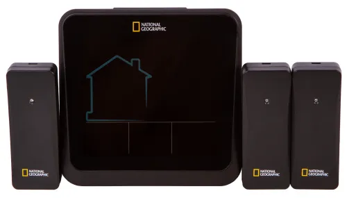 6463664 Bresser National Geographic VA színes időjárás állomás 3 kültéri érzékelővel,  4