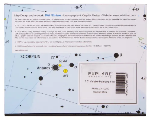 fényképe Explore Scientific változtatható polarizáló 2"-os szűrő,  8