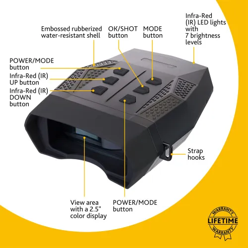 képe Levenhuk Halo 13X PLUS digitális éjjellátó kétszemes távcső,  15