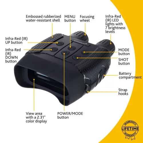 6463664 Levenhuk Halo 13X digitális éjjellátó kétszemes távcső,  13