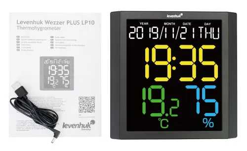képe Levenhuk Wezzer PLUS LP10 hőmérséklet- és páratartalom-mérő,  3