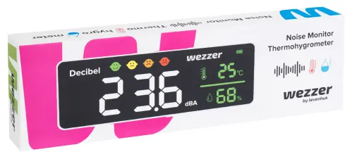 képe Levenhuk Wezzer Teo TH70 zajfigyelő termohigrométer,  8