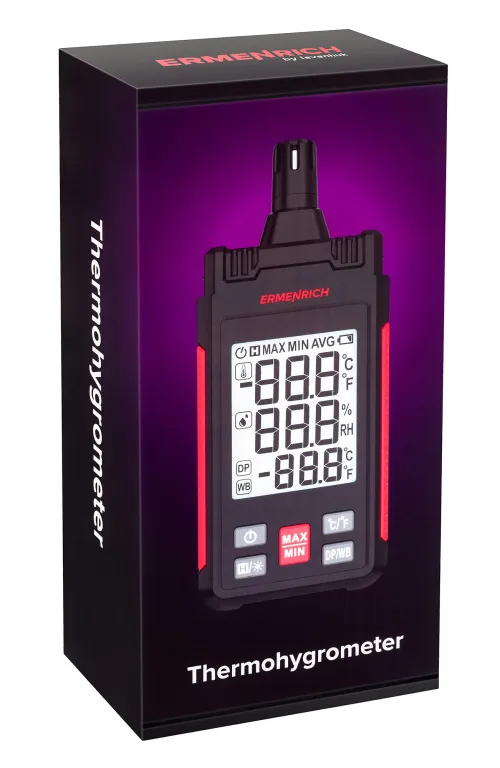 fényképe Ermenrich Wett TU20 hőmérséklet- és páratartalom-mérő,  9