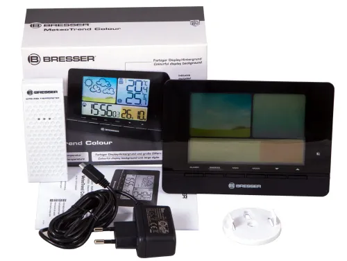fényképe Bresser MeteoTrend Colour RC időjárás-állomás, fekete,  2