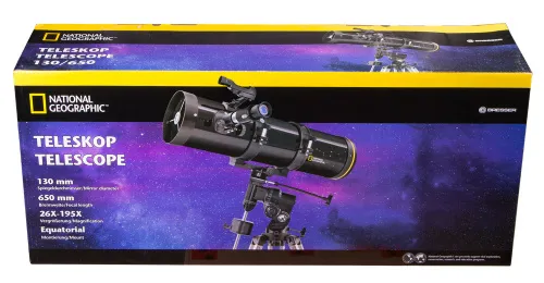 6463664 Bresser National Geographic 130/650 EQ teleszkóp,  8