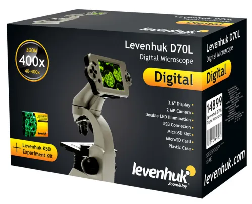 6463664 Levenhuk D70L digitális biológiai mikroszkóp,  12