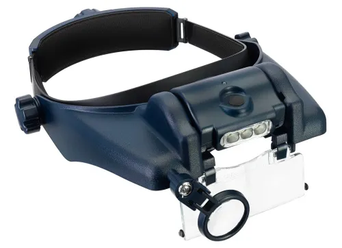 képe Levenhuk Discovery Crafts DHR 10 fejre rögzíthető, tölthető nagyító,  5