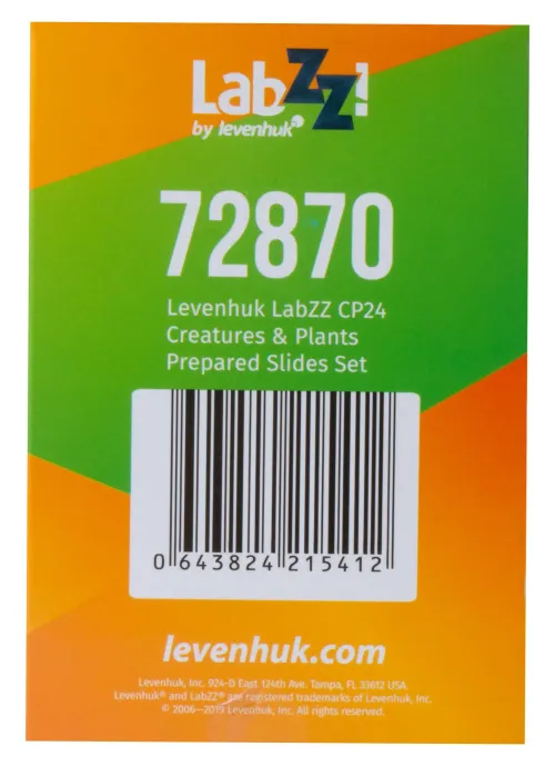 fényképe Levenhuk LabZZ CP24 Élőlények és növények – előkészített tárgylemez-készlet,  16