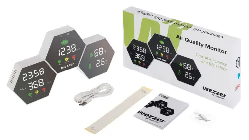 képe Levenhuk Wezzer Air PRO DM50 levegőminőség-érzékelő,  2