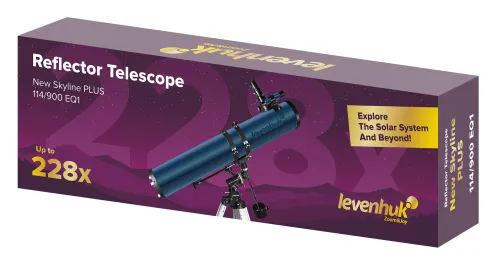 képe Levenhuk New Skyline PLUS 114/900 EQ1 teleszkóp,  2