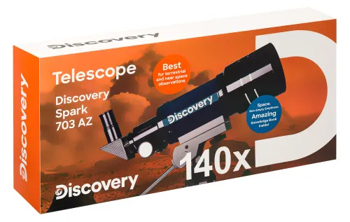 képe Levenhuk Discovery Spark 703 AZ teleszkóp könyvvel,  12