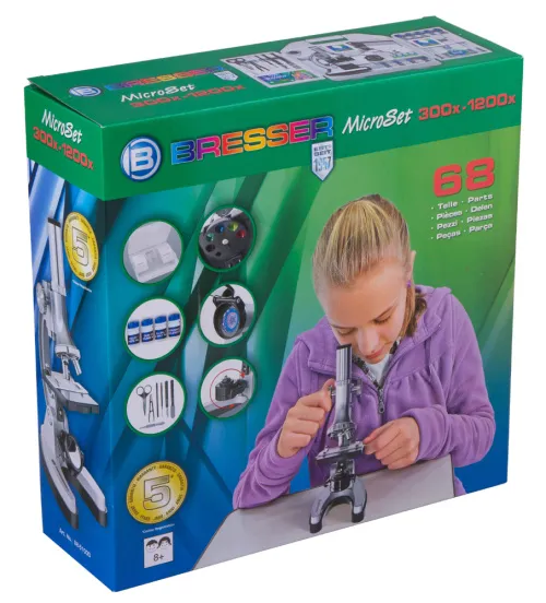 fotója Bresser Junior Biotar 300x-1200x mikroszkóp, tokkal,  11