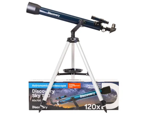 képe Levenhuk Discovery Sky T60 teleszkóp könyvvel,  2
